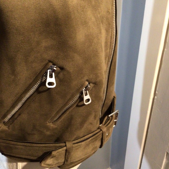 Dex Microsuede Bomber Jacket NWOT - Picture 6 of 6